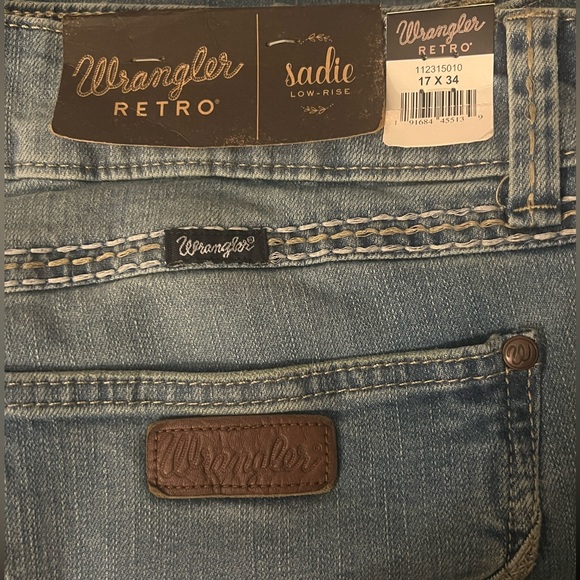 NWT WRANGLER Retro Sadie Low-rise Size 17x34 - Picture 6 of 15